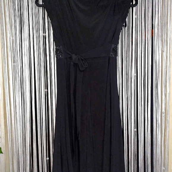 Bisou Bisou Women's Black Beaded Dress - Picture 2 of 4